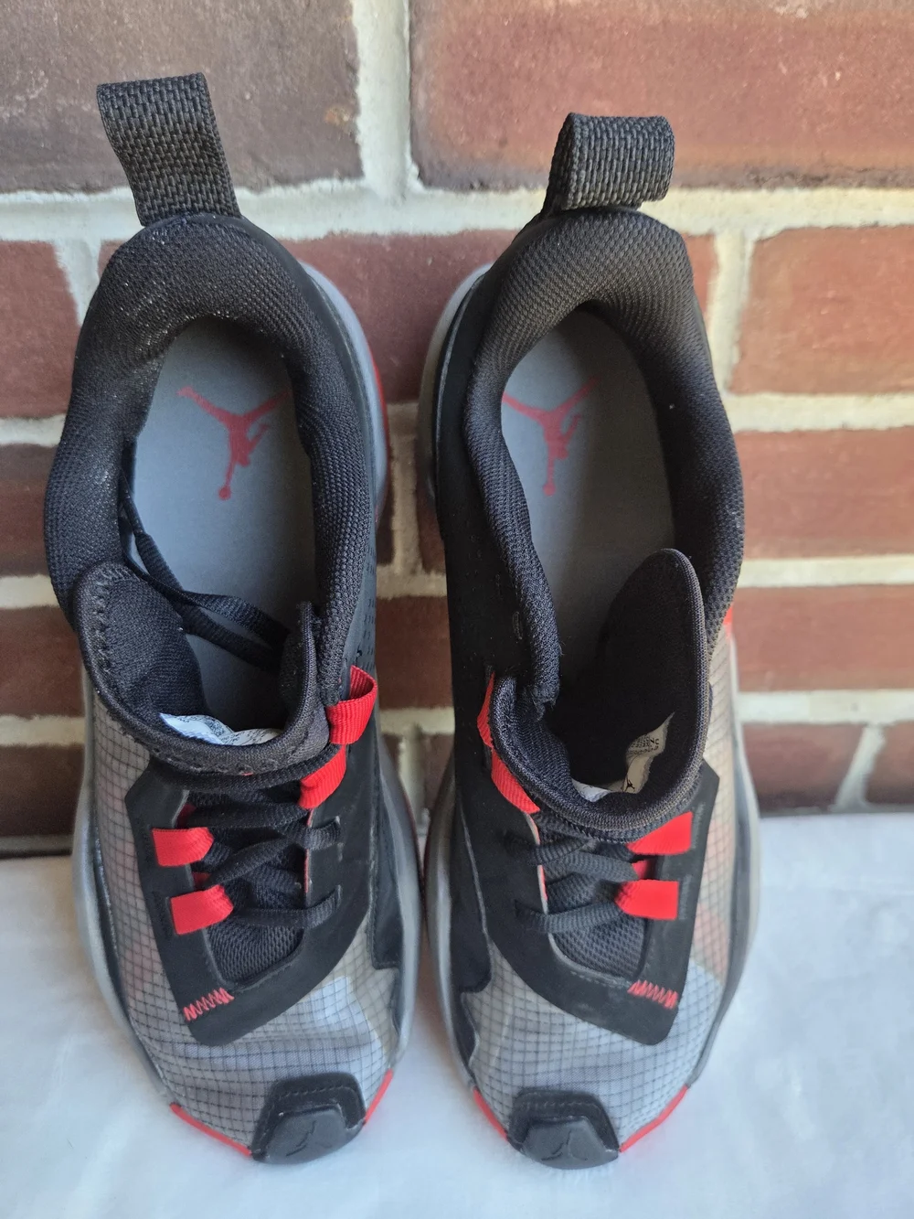 Jordan One Take 4 Bred Men’s 7.5 Black Red Grey Basketball Shoes DO7193-061
